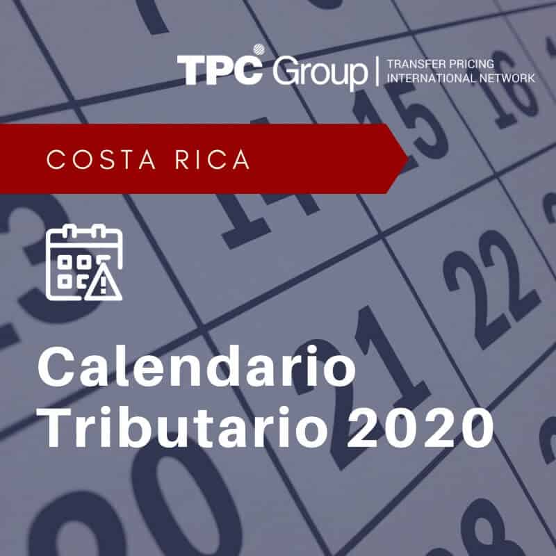 Costa Rica Calendario Tributario 2020 TPC Group