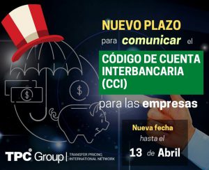 Nuevo Plazo para Comunicar el CCI