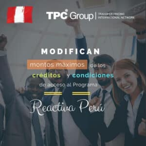 Modifican los-máx. de los créditos y condiciones delacceso al programa Reactiva Perú