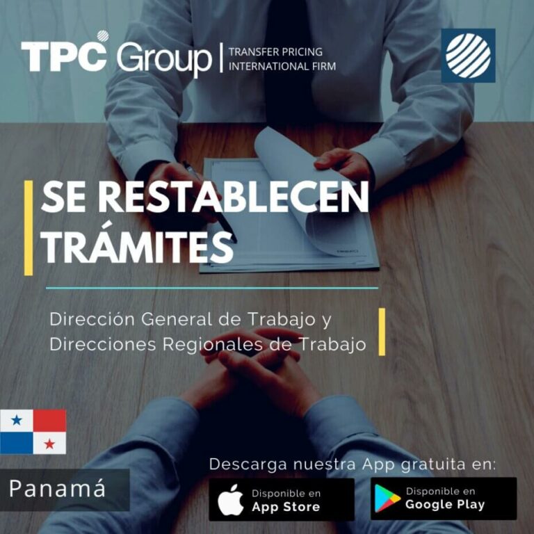 DIRECCIÓN GENERAL DE TRABAJO RESTABLECE TRÁMITES Y DICTA LINEAMIENTOS TPC Group