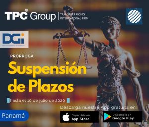 Prórroga suspensión de plazos hasta el 10 07 2020 en Panamá