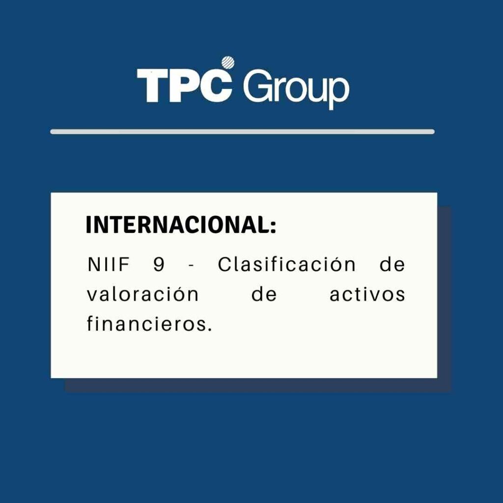 NIIF 9 - Clasificación y valoración de activos financieros