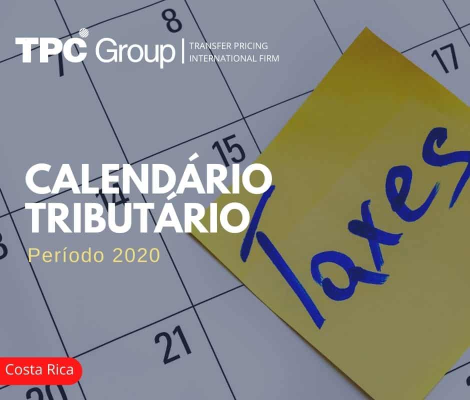 Calendário Tributário 2020: Costa Rica