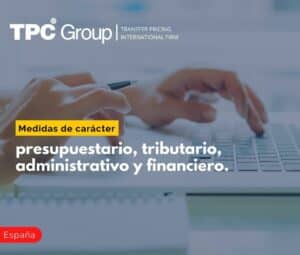 Medidas de carácter presupuestario, tributario, administrativo y financiero