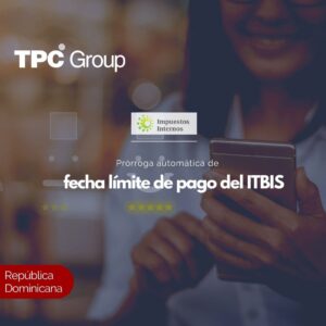Prórroga automática de fecha límite de pago del ITBIS
