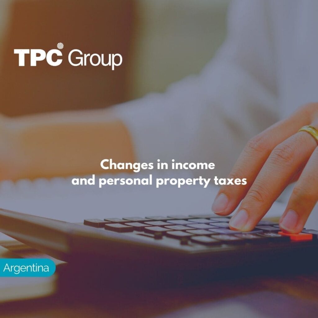 Changes in income and personal property taxes