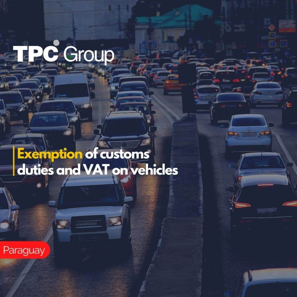 Exemption of customs duties and VAT on vehicles