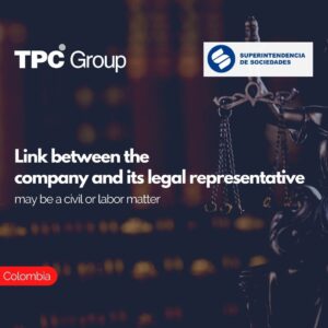 Link between the company and its legal representative may be a civil or labor matter