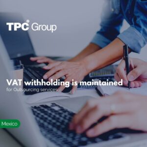 VAT withholding is maintained for Outsourcing services