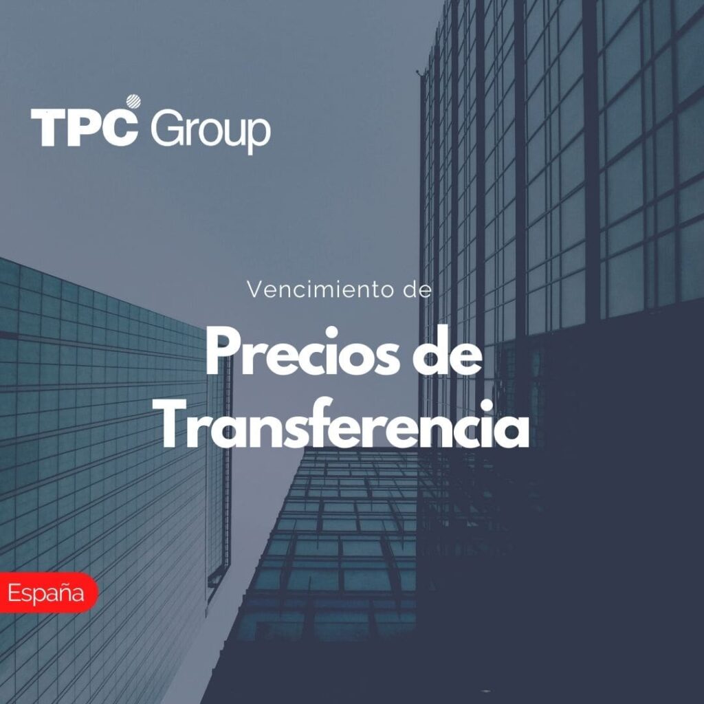 Vencimiento de Precios de Transferencia en España
