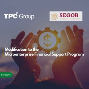 Modification to the Microenterprise Financial Support Program