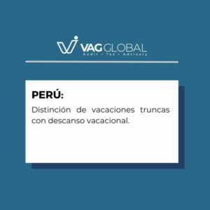 Distinción de vacaciones truncas con descanso vacacional